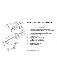 Reparationskit K26 Volvo Penta 